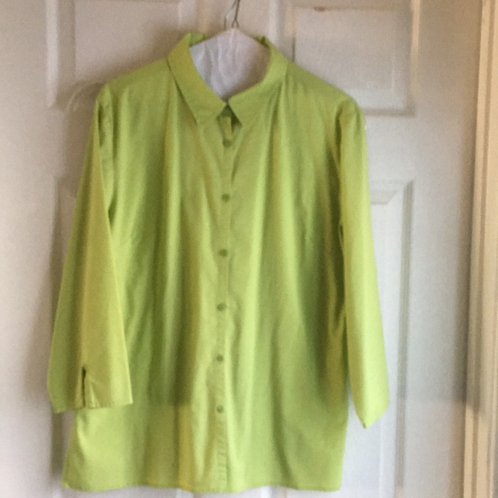 Beautiful lime green cool cotton Womens blouse